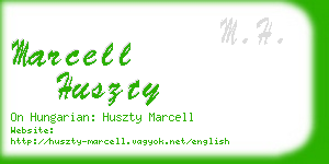 marcell huszty business card